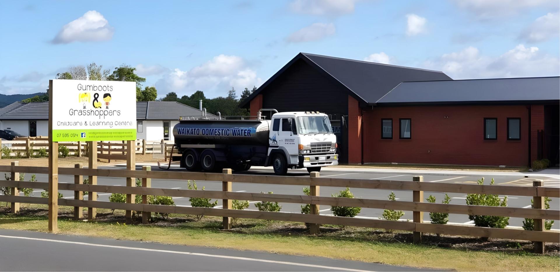 Water Being Delivered to Commercial Building
